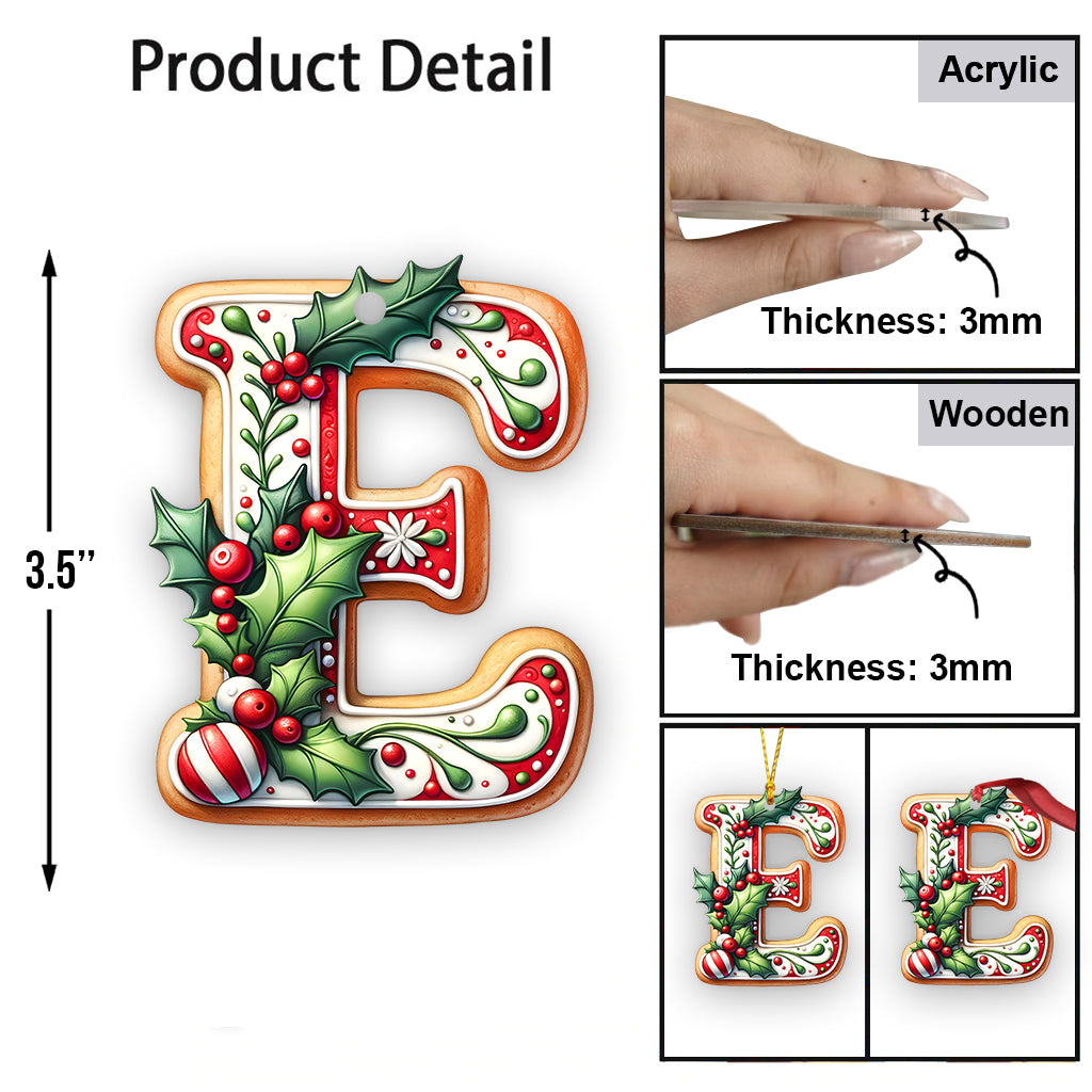Weihnachtsbrief-Anhänger für die Familie – Personalisierter Familienschmuck