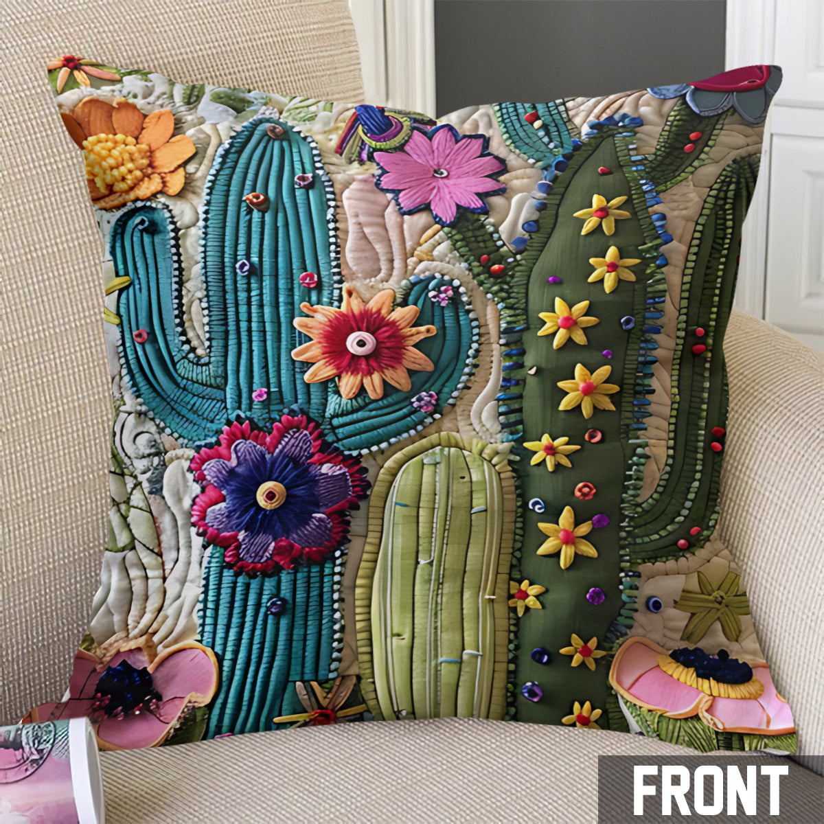 Kaktusgarten - Garten-Dekokissen