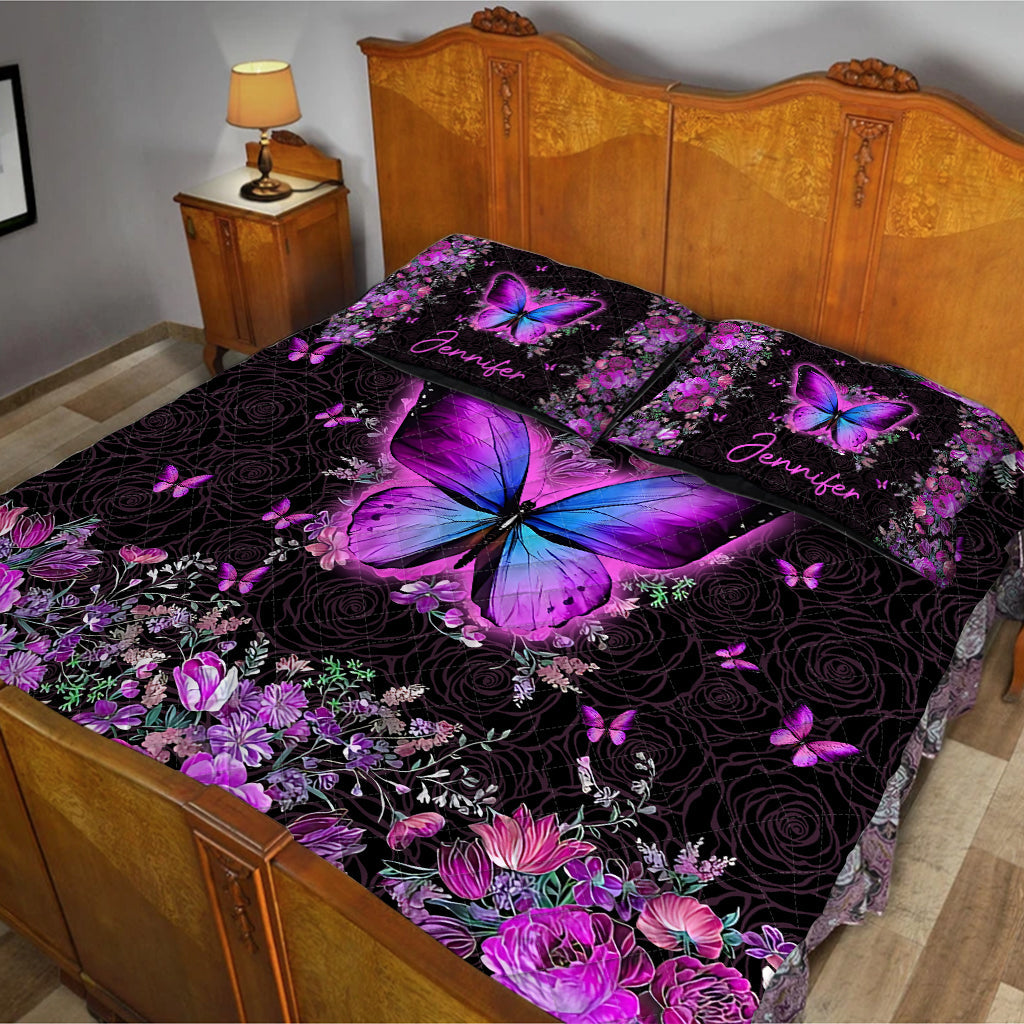 Love Butterflies - Personalized Butterfly Quilt Set