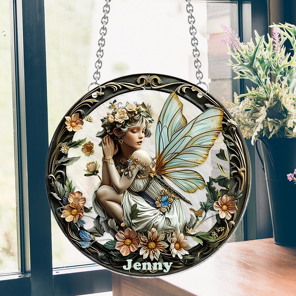 Your Garden - Personalized Gardening Window Hanging Suncatcher Ornament