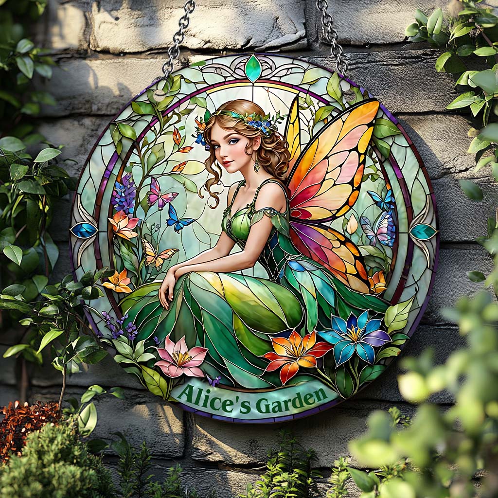 Ihr Garten – Personalisierter Garten-Fensterhänger-Sonnenfänger