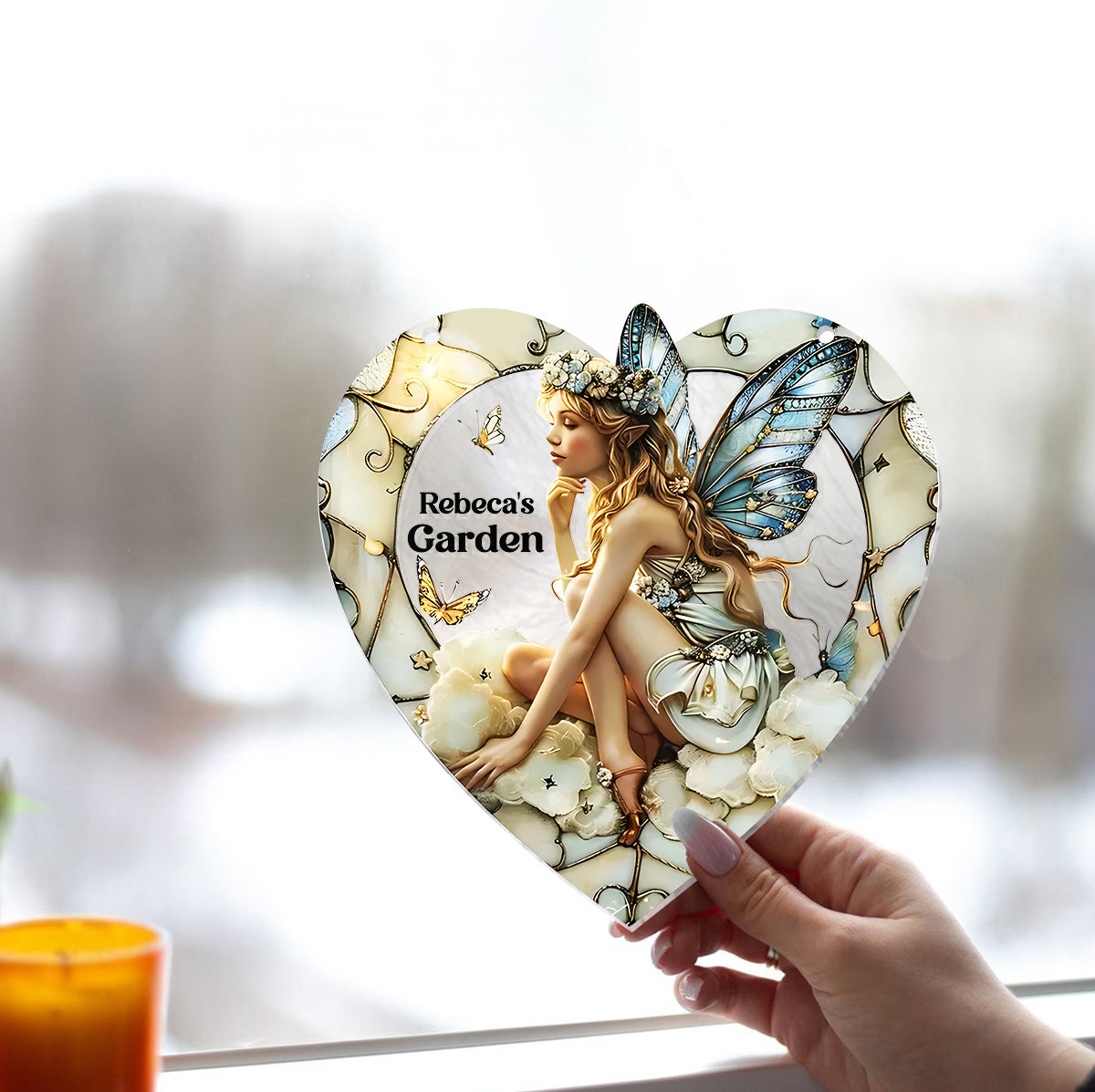 Votre jardin - Ornement attrape-soleil personnalisé à suspendre à la fenêtre