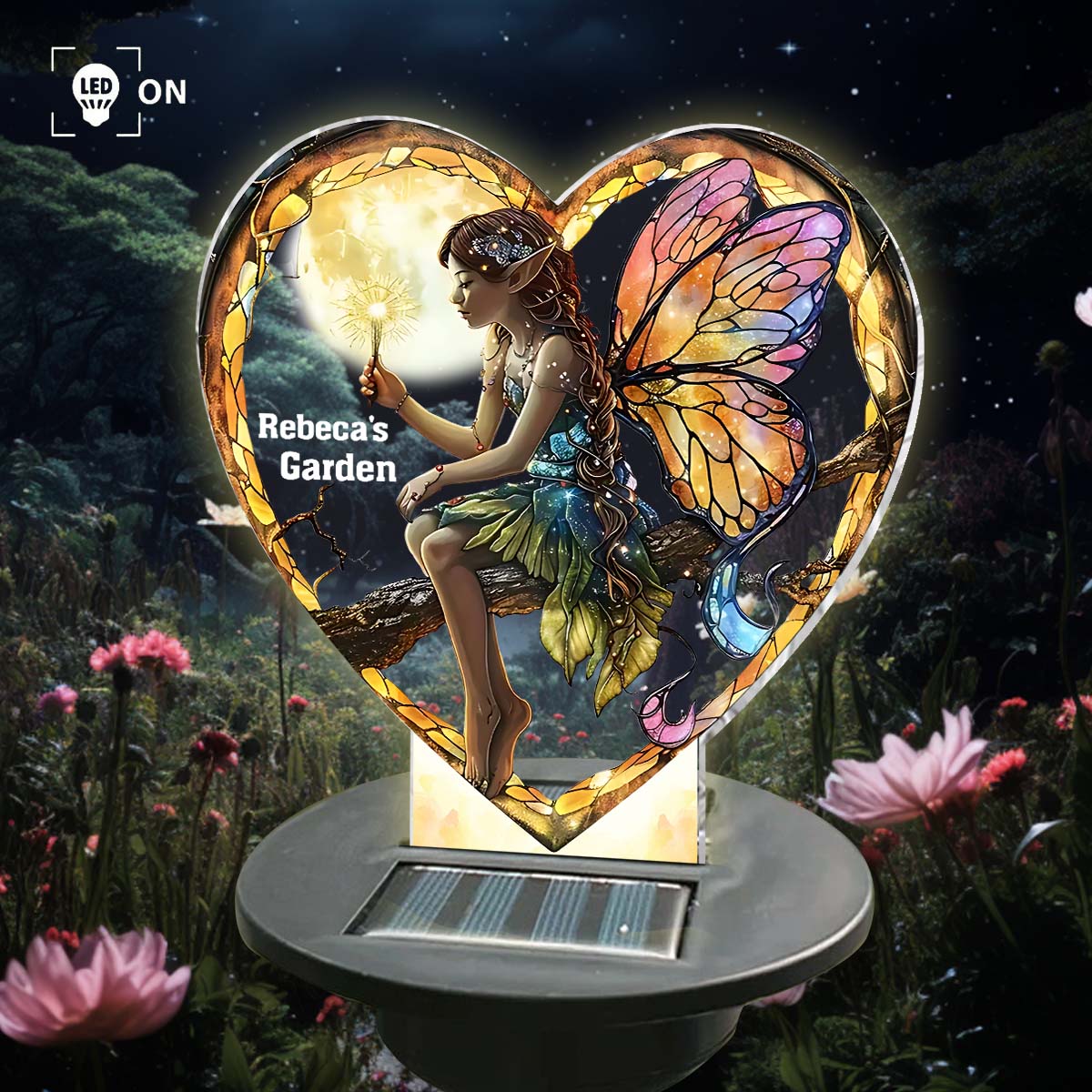 Votre jardin - Lampe solaire de jardin personnalisée