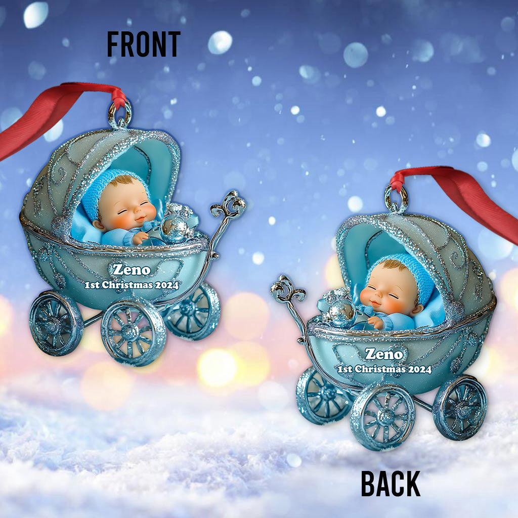 Baby 1st Christmas - Personalized Family Ornament