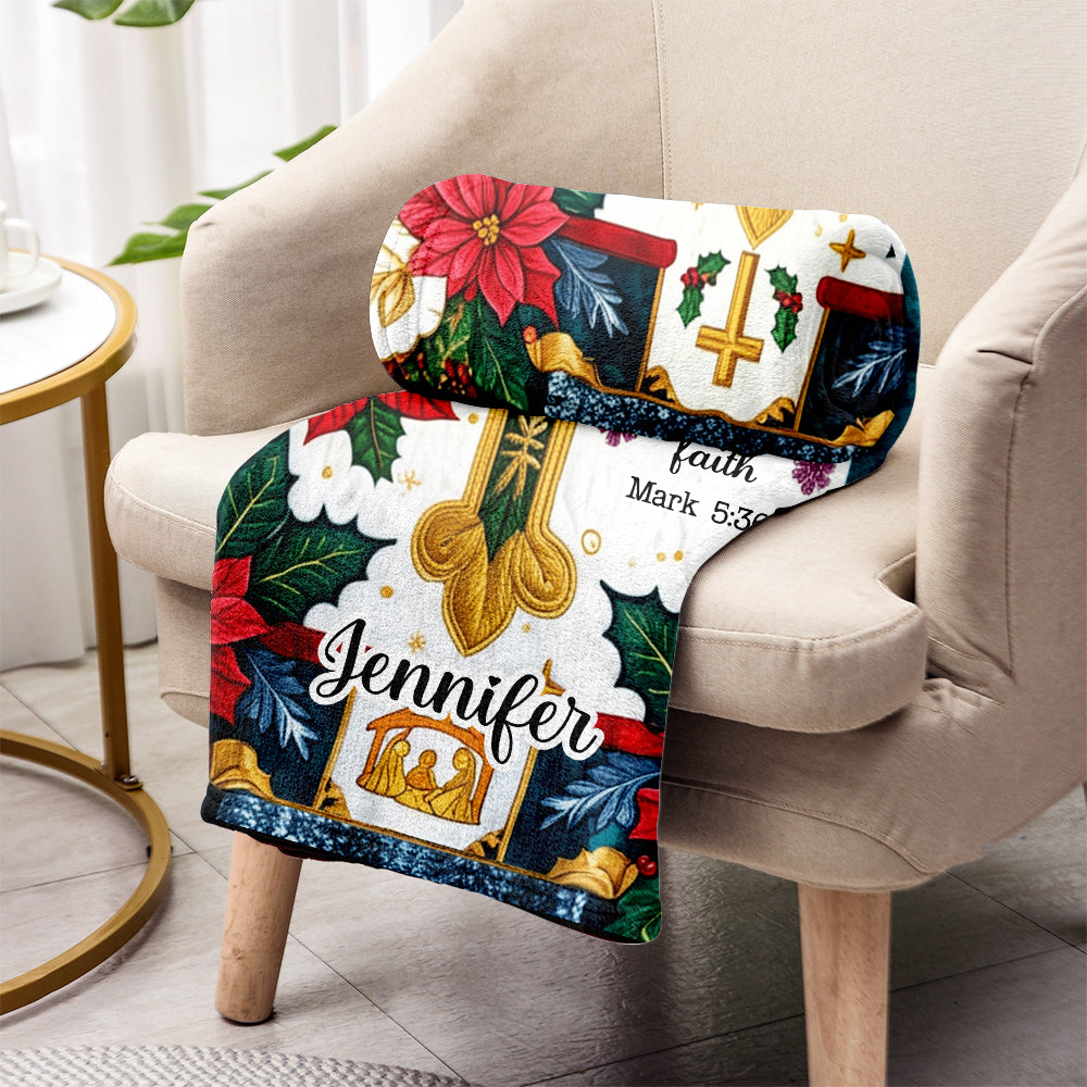 Just Have Faith - Personalized Christian Blanket