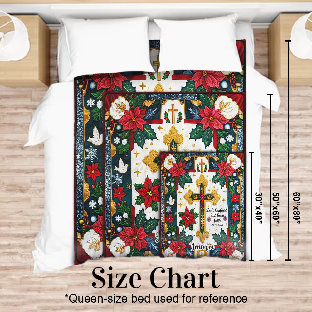 Just Have Faith - Personalized Christian Blanket