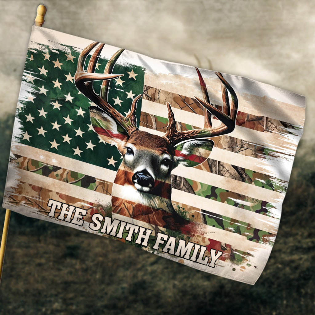 Jägerfamilie - Personalisierte Jagdhausflagge