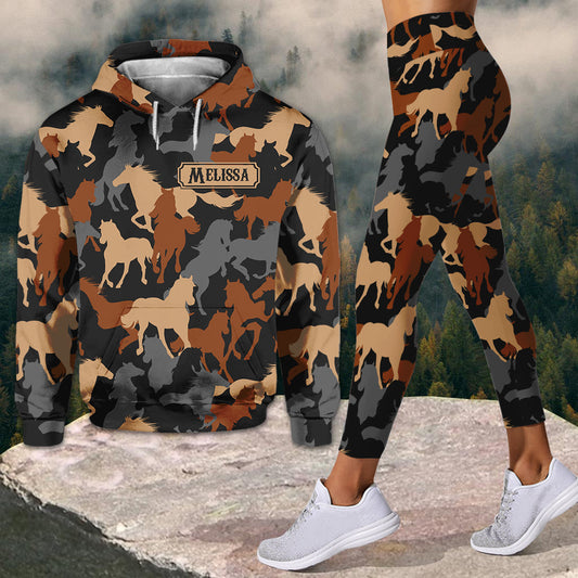 Love Horses - Personalized Horse Hoodie and Leggings