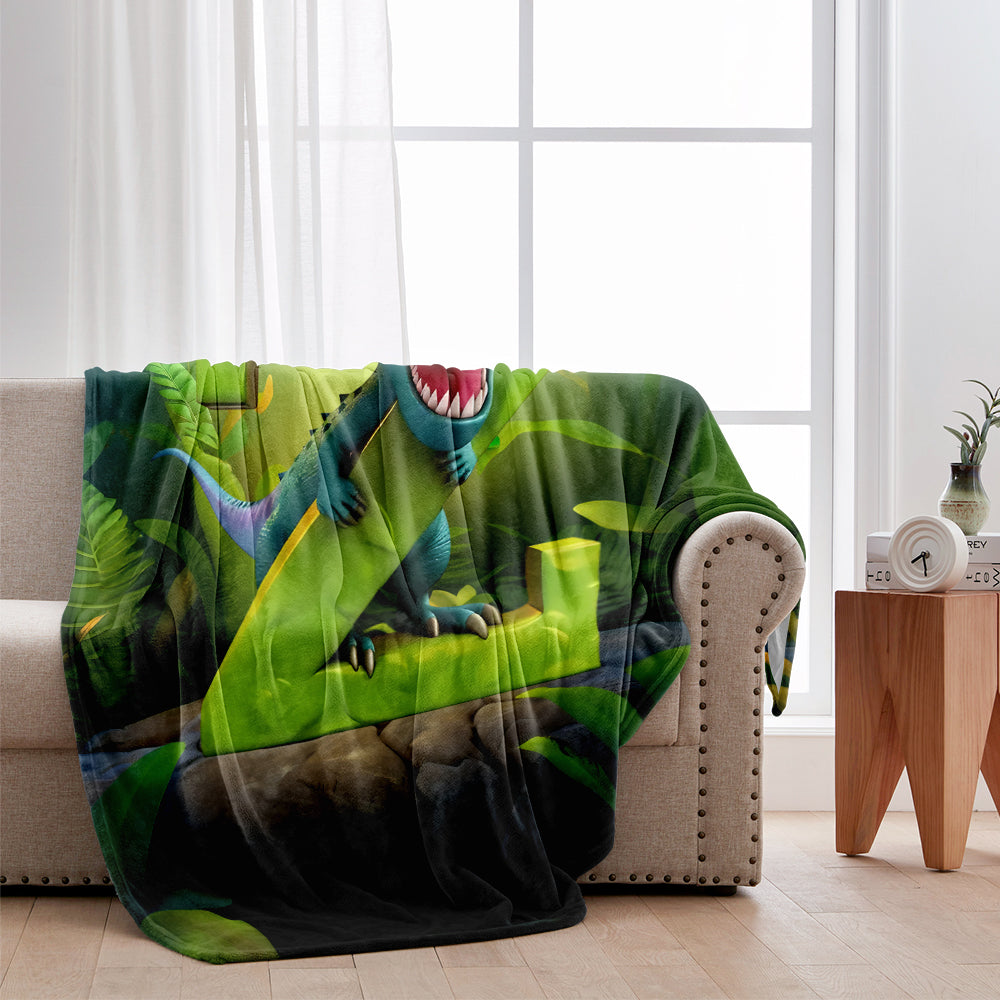 Love Dinosaurs - Personalized Kid Blanket