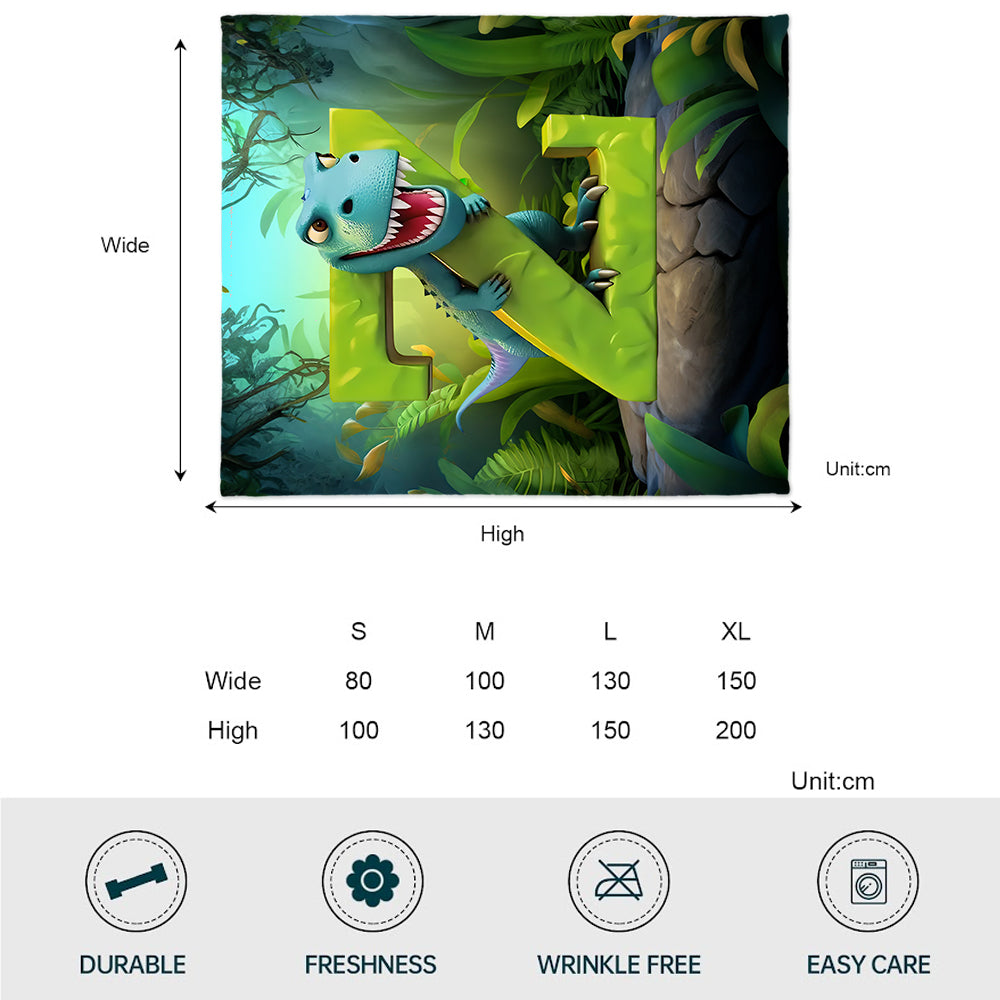 Love Dinosaurs - Personalized Kid Blanket