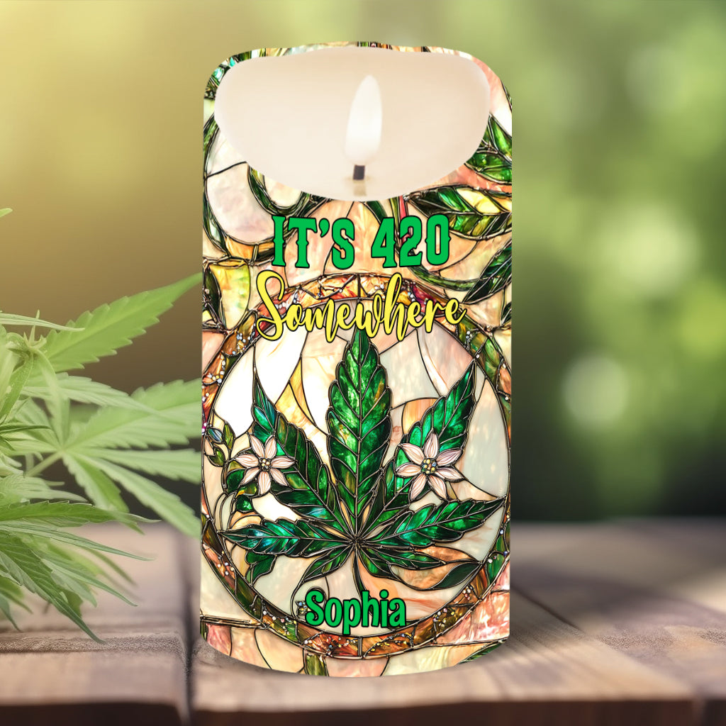 High Times - Personalized Weed Flameless Candle