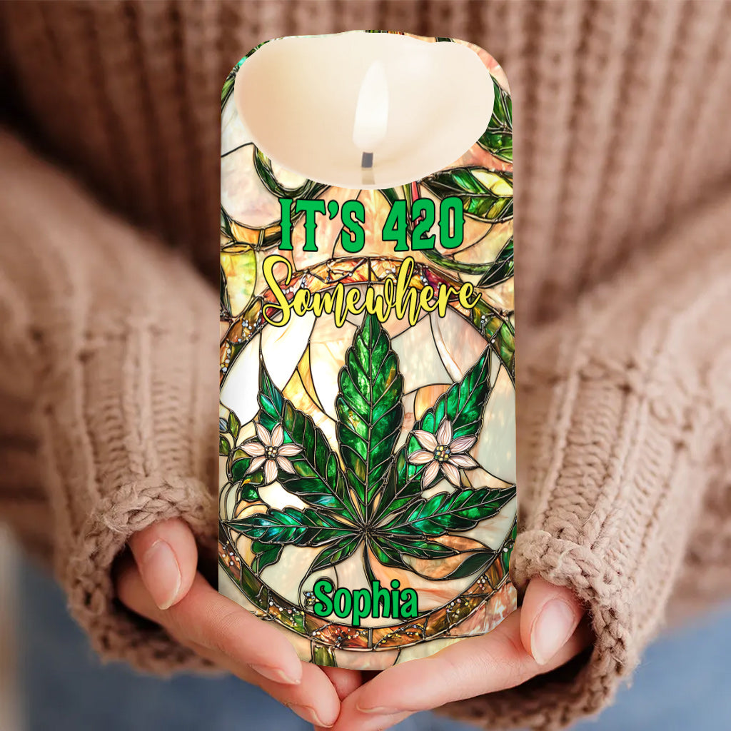High Times - Personalized Weed Flameless Candle
