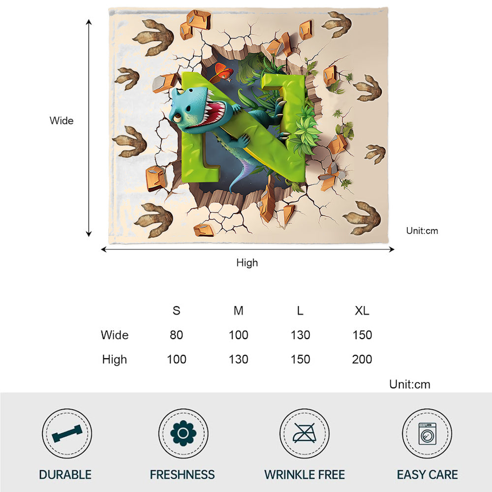 Love Dinosaurs - Personalized Kid Blanket