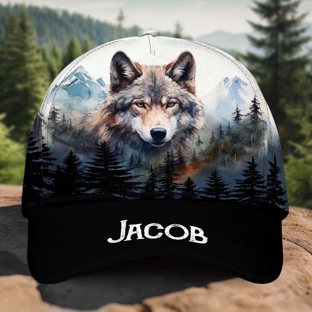 Awesome wolf - Personalized Wolf Classic Cap