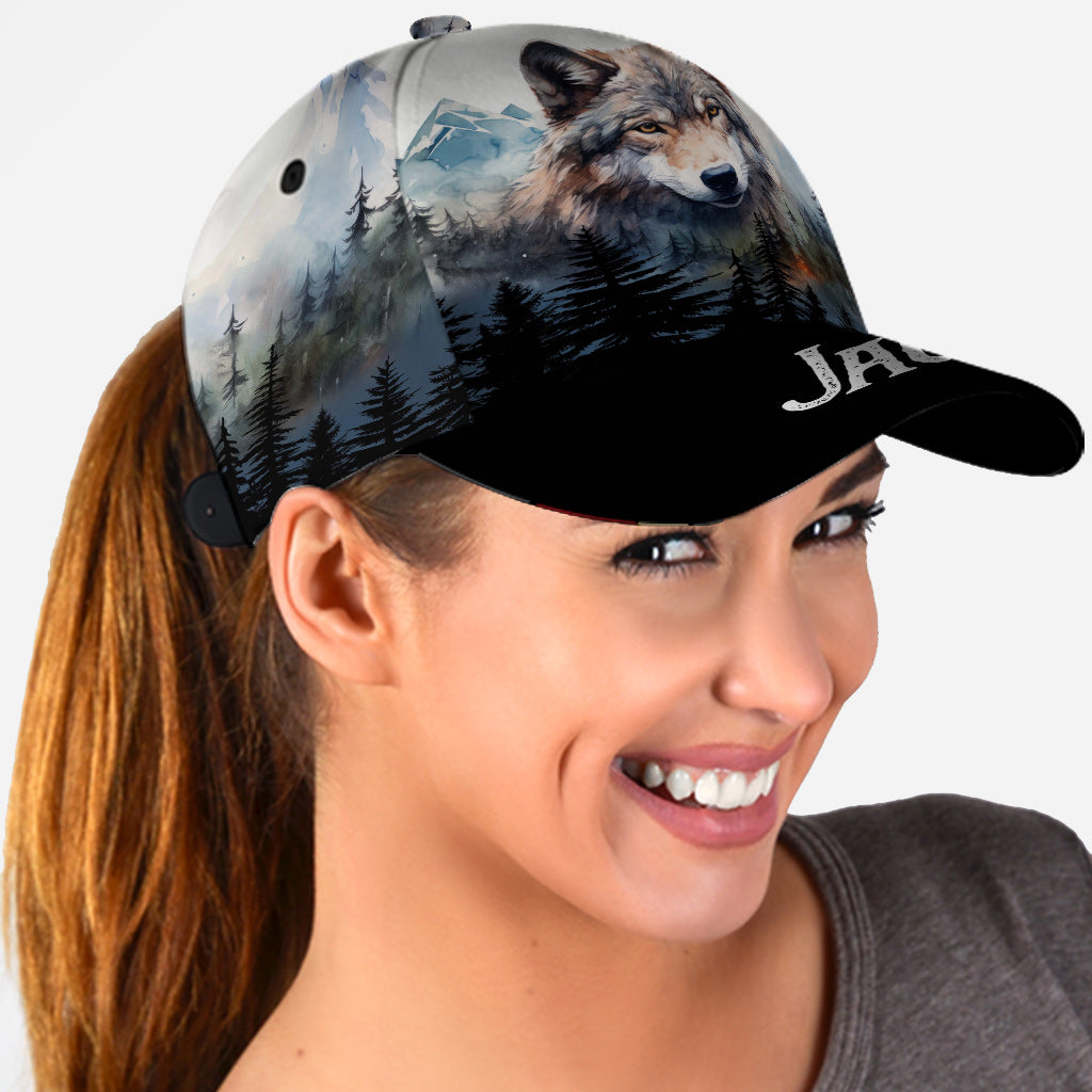 Awesome wolf - Personalized Wolf Classic Cap