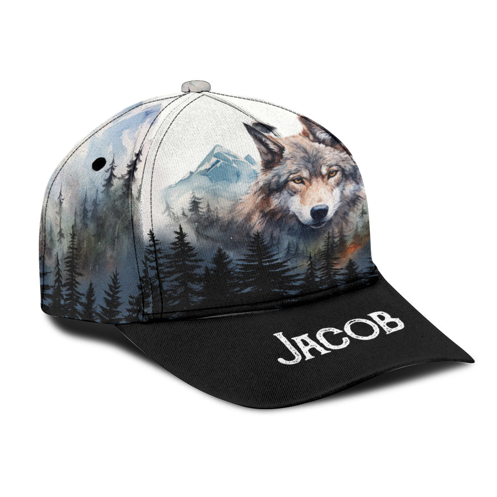 Awesome wolf - Personalized Wolf Classic Cap