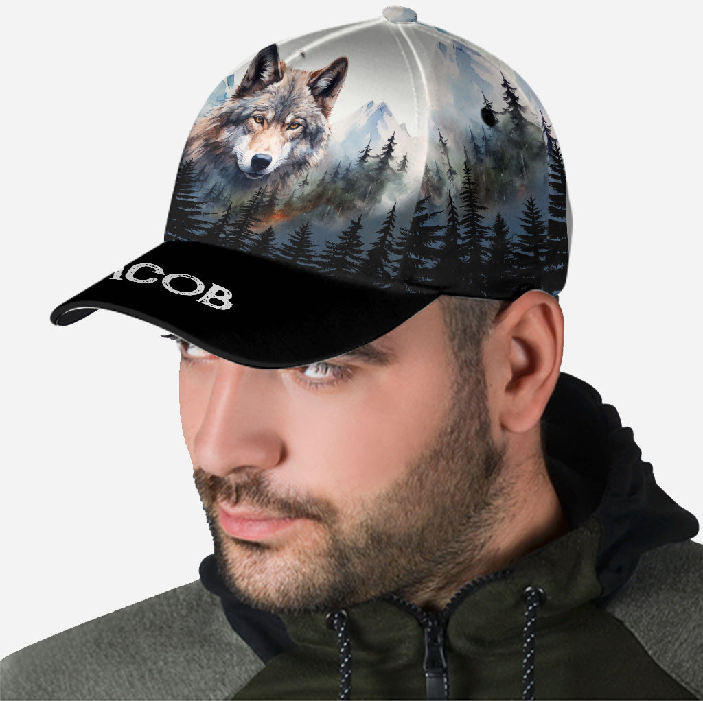 Awesome wolf - Personalized Wolf Classic Cap