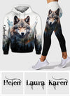 Strong Wolf - Personalized Wolf Hoodie and Leggings