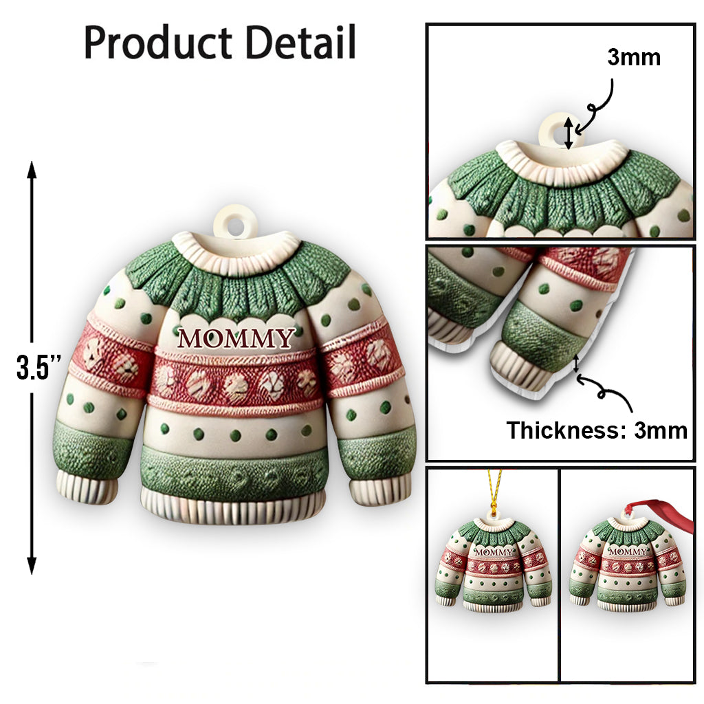 Winter Beanie Hat Christmas - Personalized Family Ornament