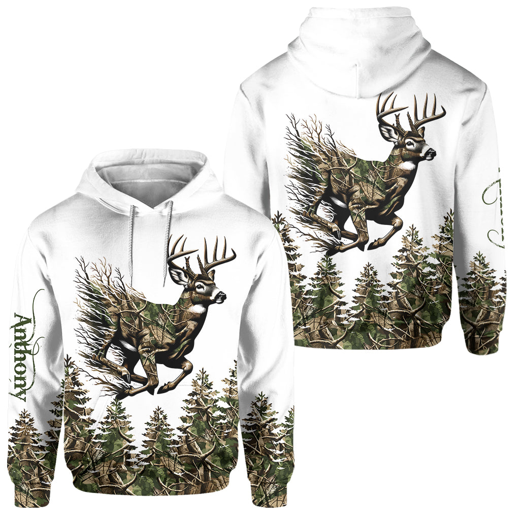 Chasse au cerf - Ensemble sweat à capuche et pantalon de survêtement de chasse personnalisés