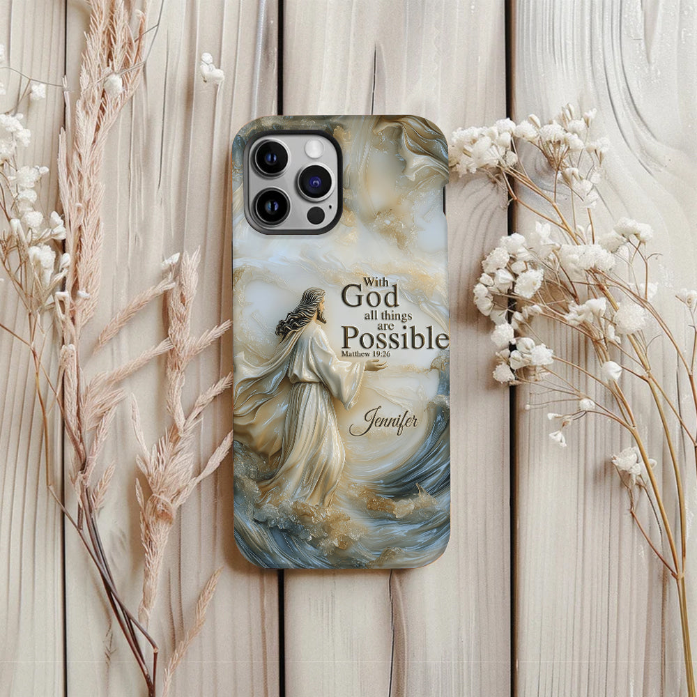 With God - Personalized Christian Full Print Phone Case