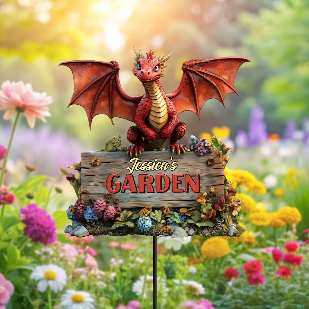 Dragon Metal Garden Art - Personalized Gardening Metal Garden Art