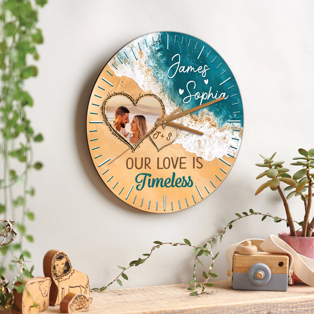 Our Love Is Timeless - Personalized Couple Wall Clock