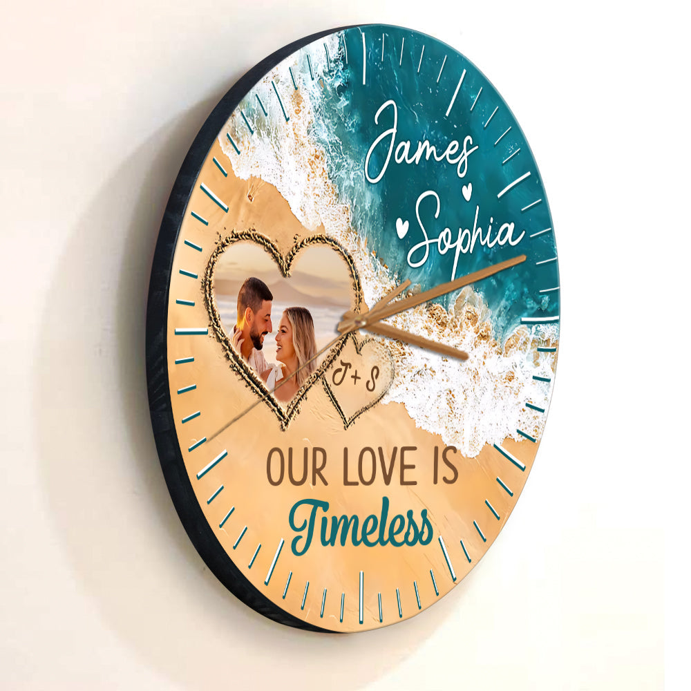 Our Love Is Timeless - Personalized Couple Wall Clock