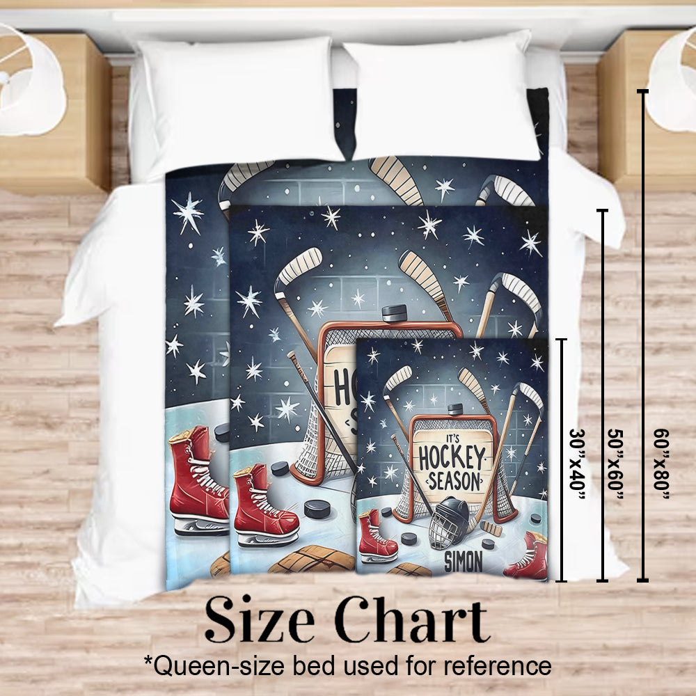 Hockeysaison – Personalisierte Hockeydecke