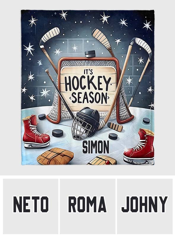Hockeysaison – Personalisierte Hockeydecke