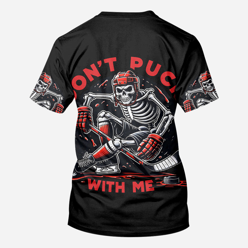 Don't Puck With Me - Personalized Hockey All Over Shirt