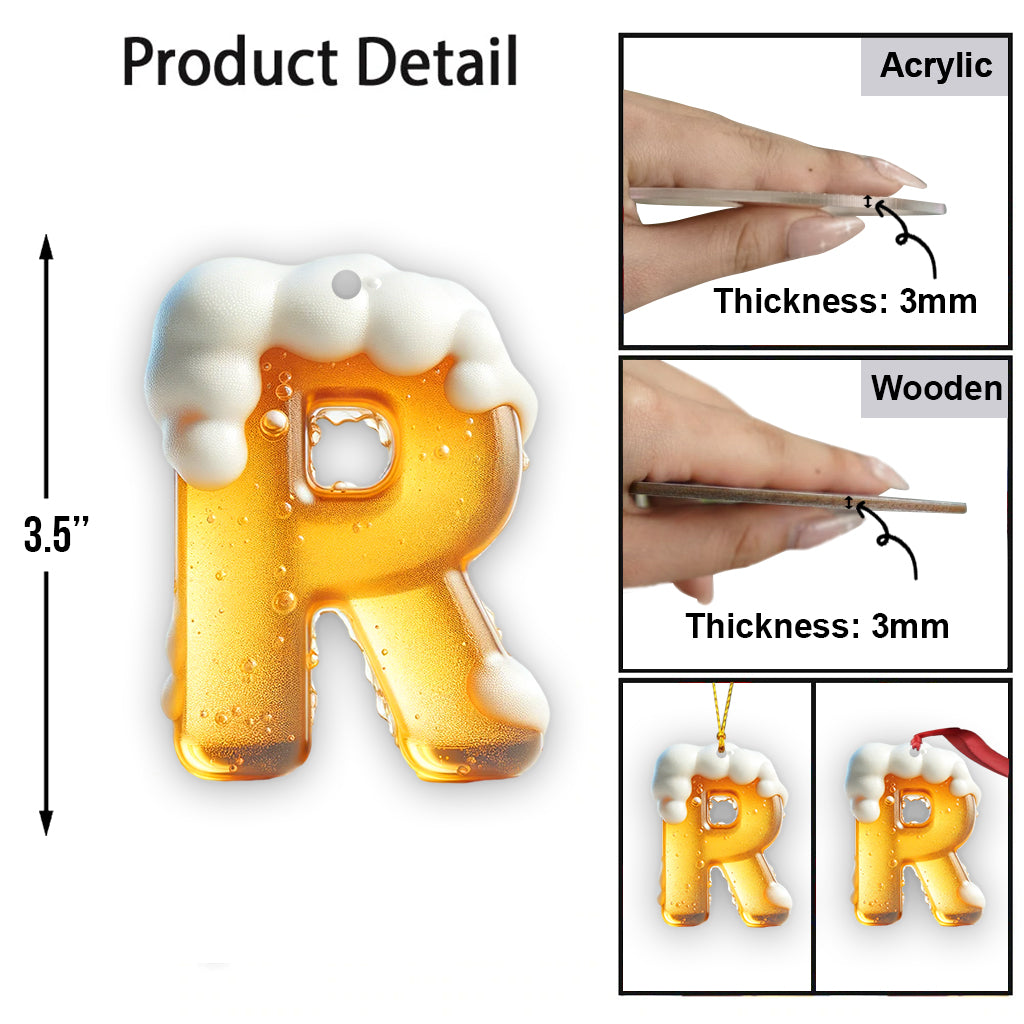 Lettre de bière - Ornement de bière personnalisé