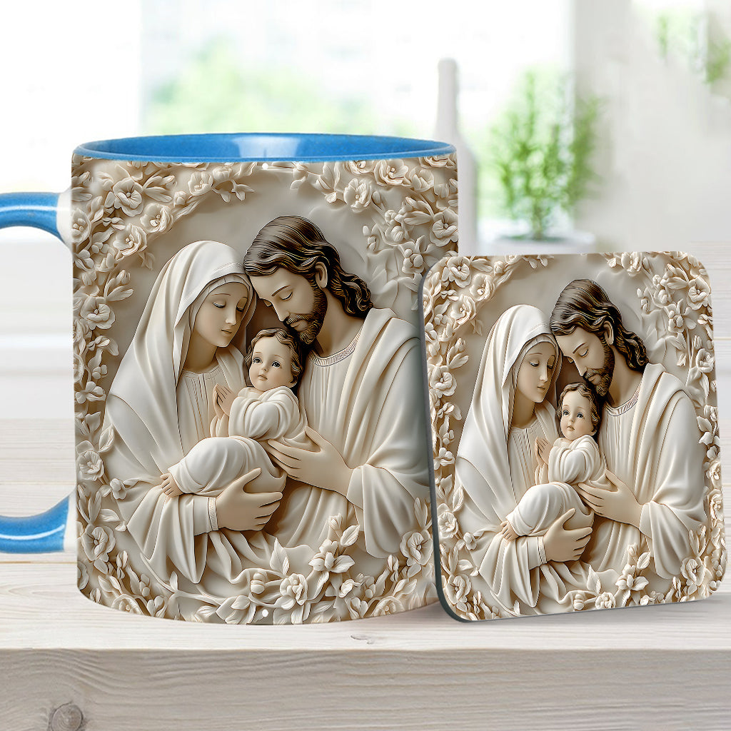 The Holy Family - Personalized Christian Accent Mug