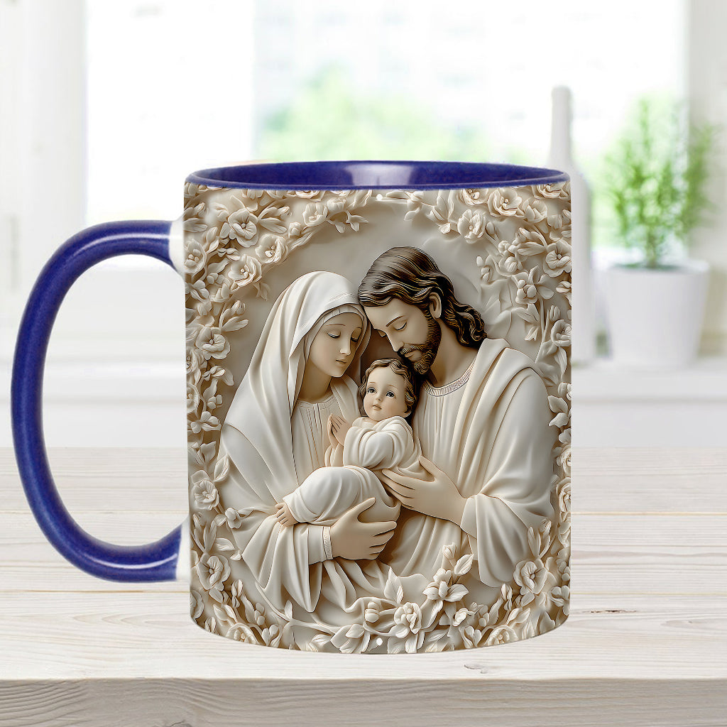 The Holy Family - Personalized Christian Accent Mug