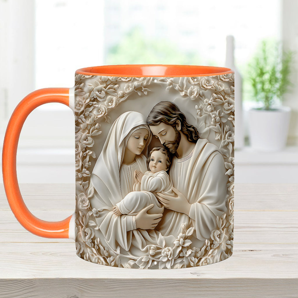 The Holy Family - Personalized Christian Accent Mug