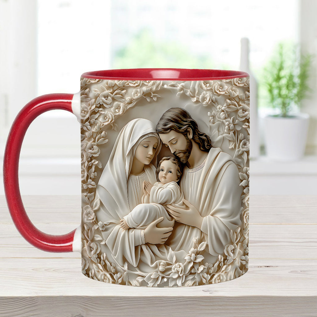 The Holy Family - Personalized Christian Accent Mug