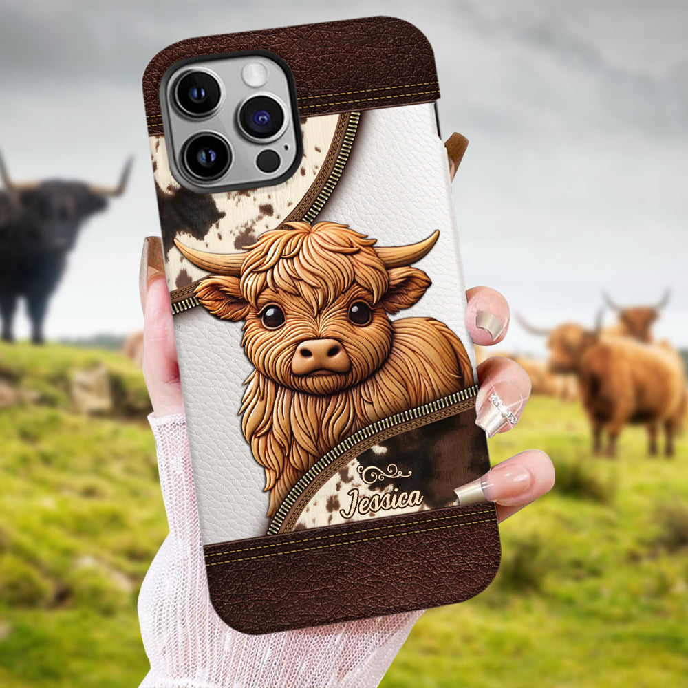 Love Highland Cows - Personalized Full Print Phone Case