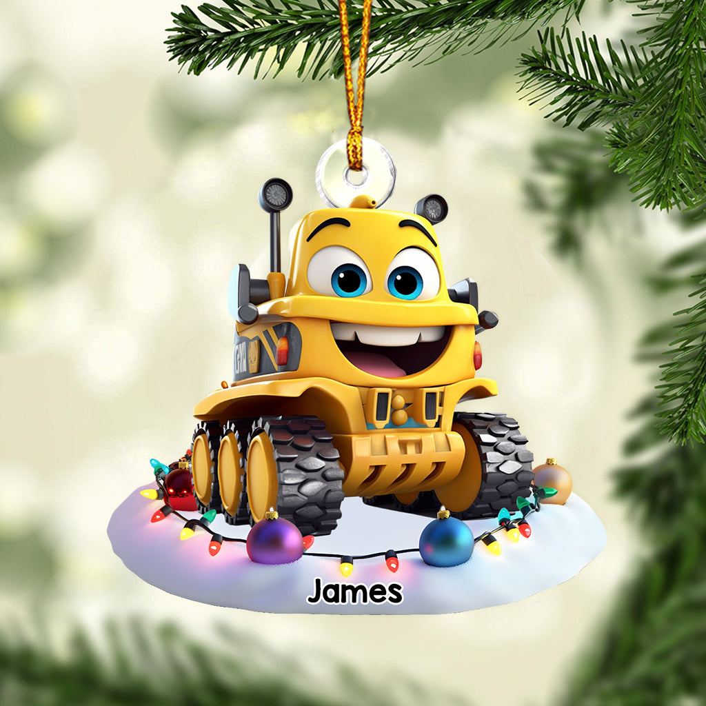 Dream Vehicles Gift For Grandkids - Personalized Kid Custom Shaped Ornament