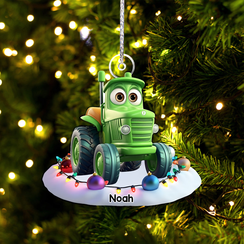 Dream Vehicles Gift For Grandkids - Personalized Kid Custom Shaped Ornament