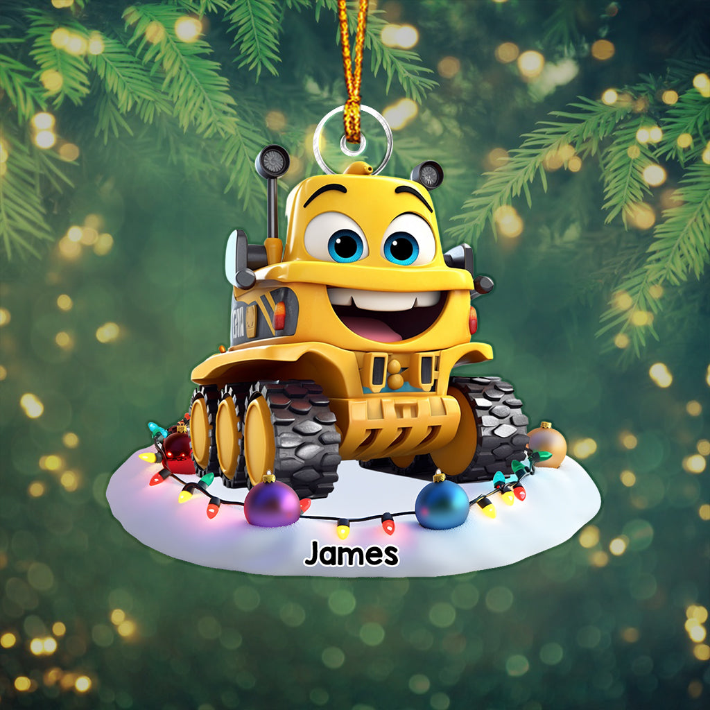Dream Vehicles Gift For Grandkids - Personalized Kid Custom Shaped Ornament