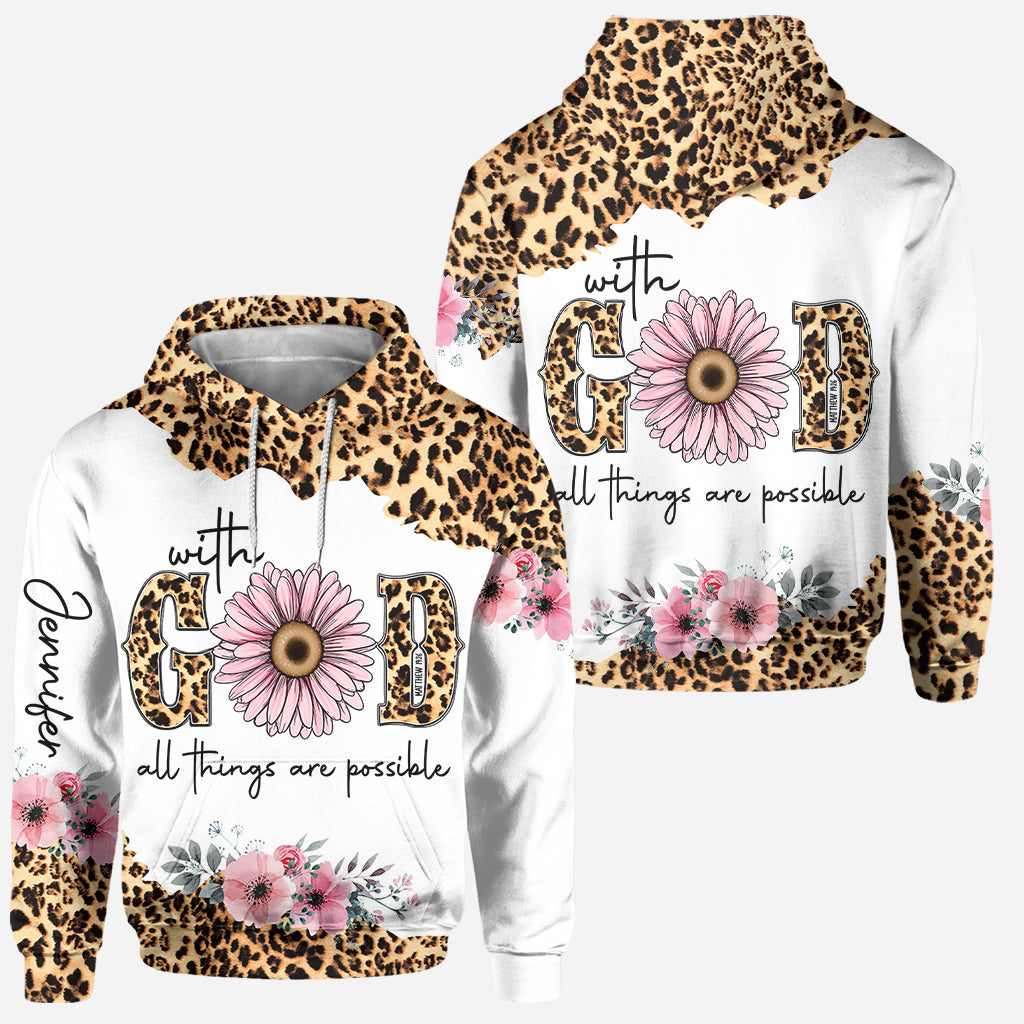 Possible With God - Personalized Christian Hoodie and Leggings