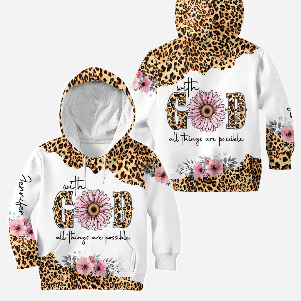 Possible With God - Personalized Christian Hoodie and Leggings