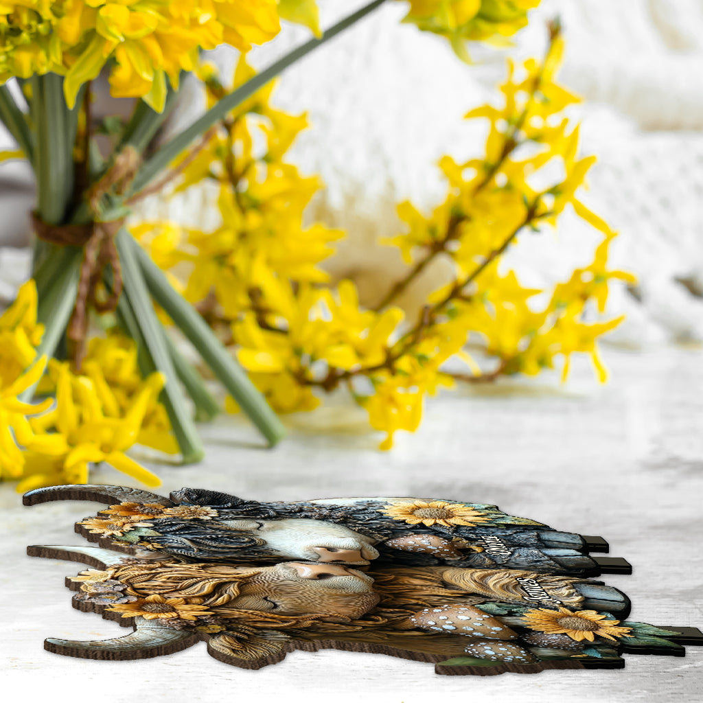 Happy Couple Country Style - Personalized 1 Layered Big Freestanding