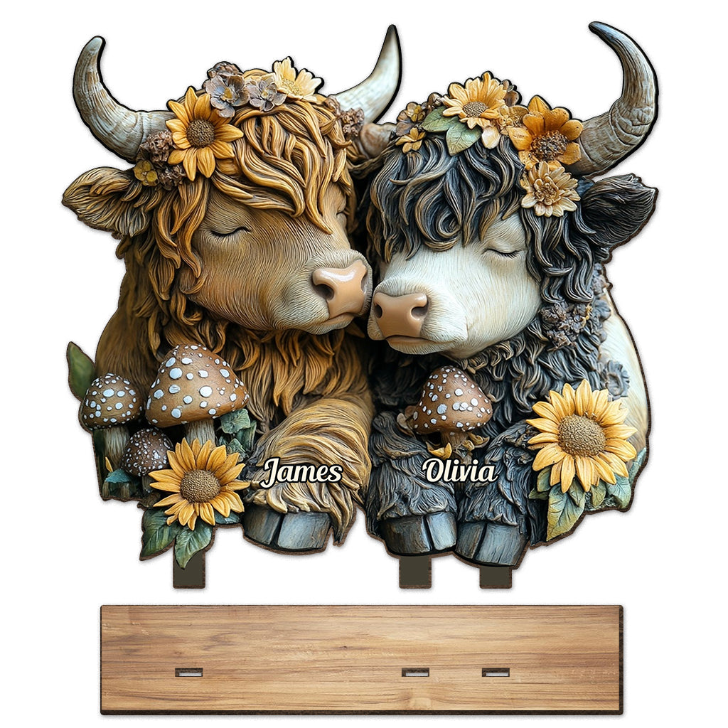Happy Couple Country Style - Personalized 1 Layered Big Freestanding