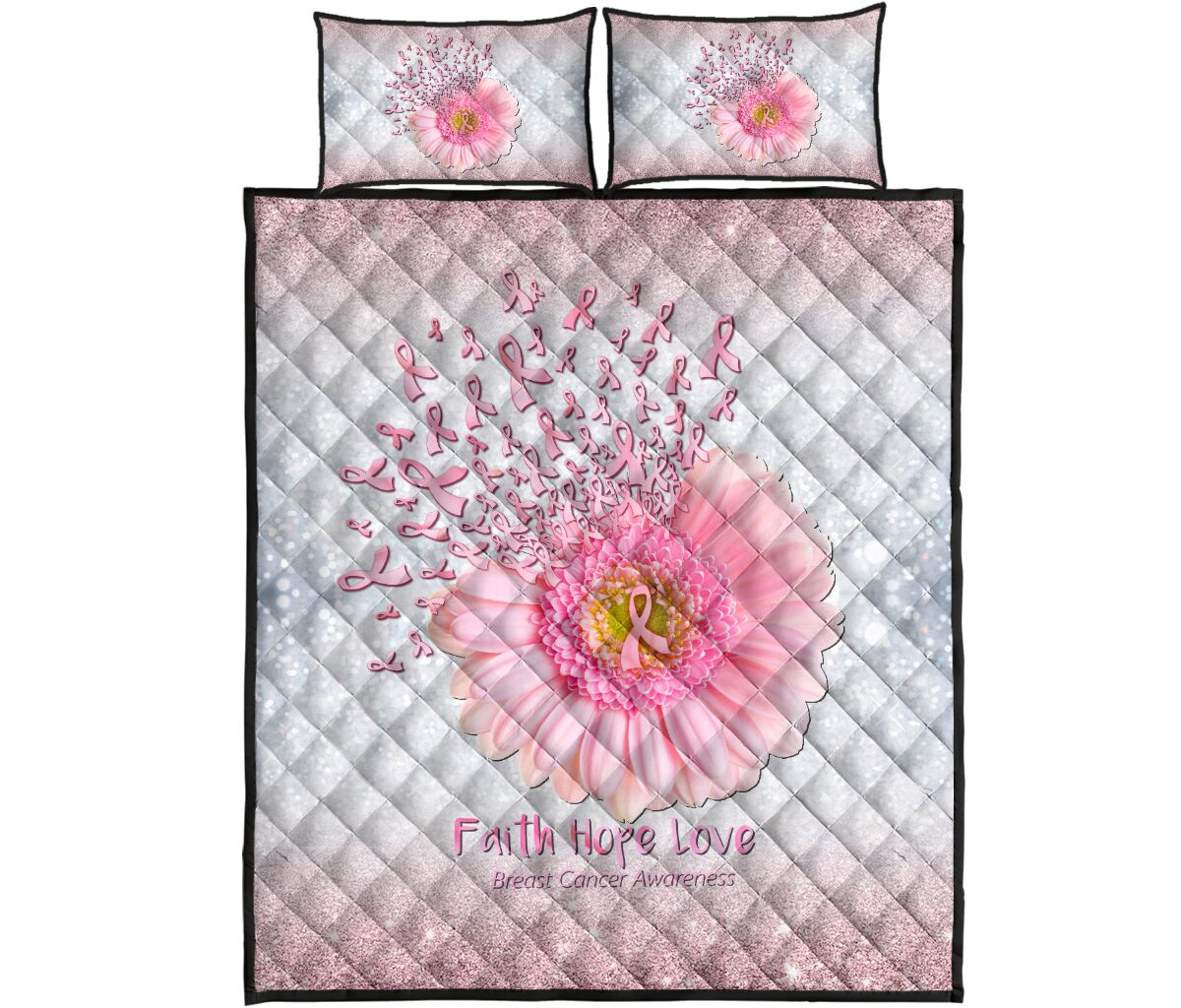 Breast Cancer Awareness Breast Cancer Awareness Quilt Set 0622