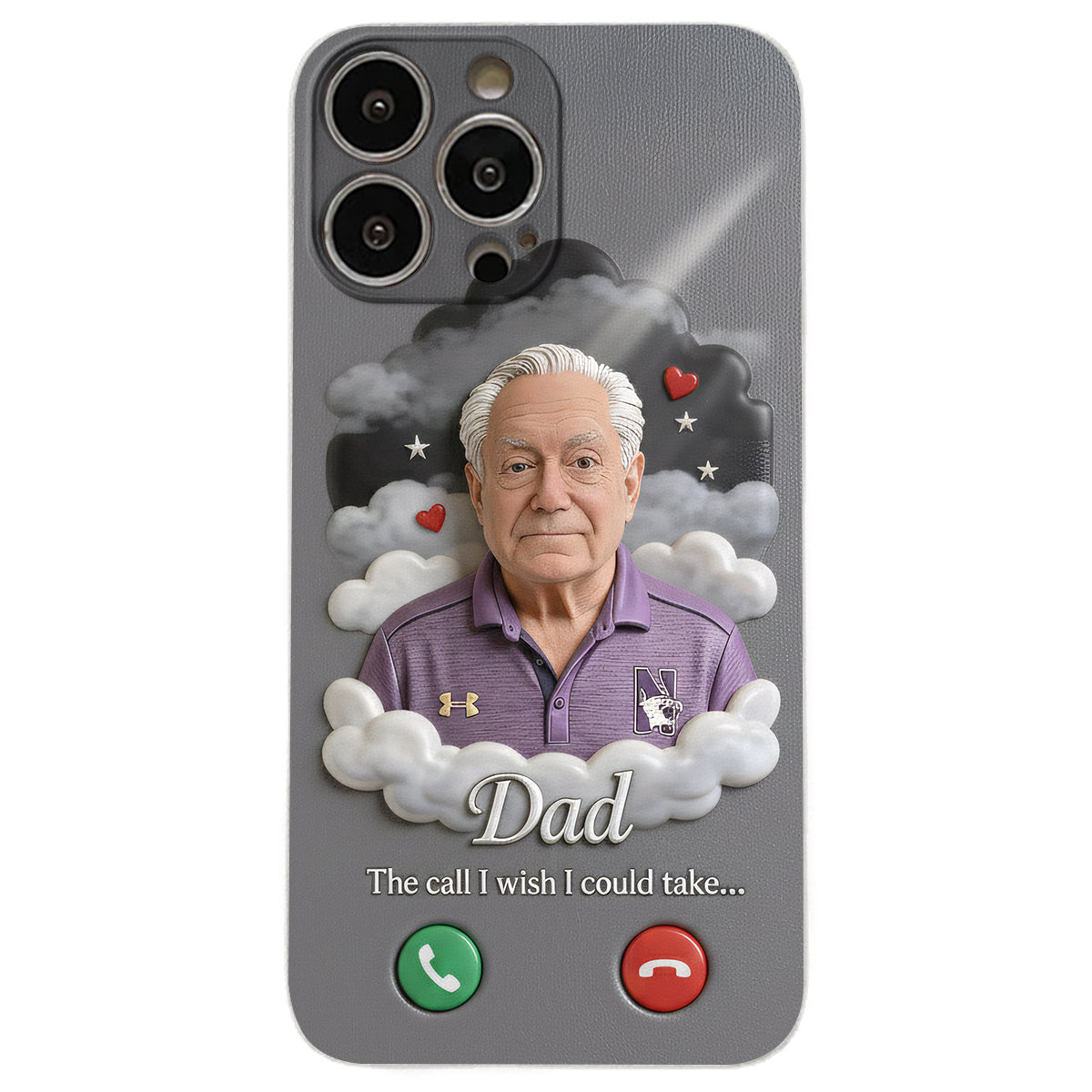 The Call I Wish I Could Take... - Personalized Memorial Leather Phone Case