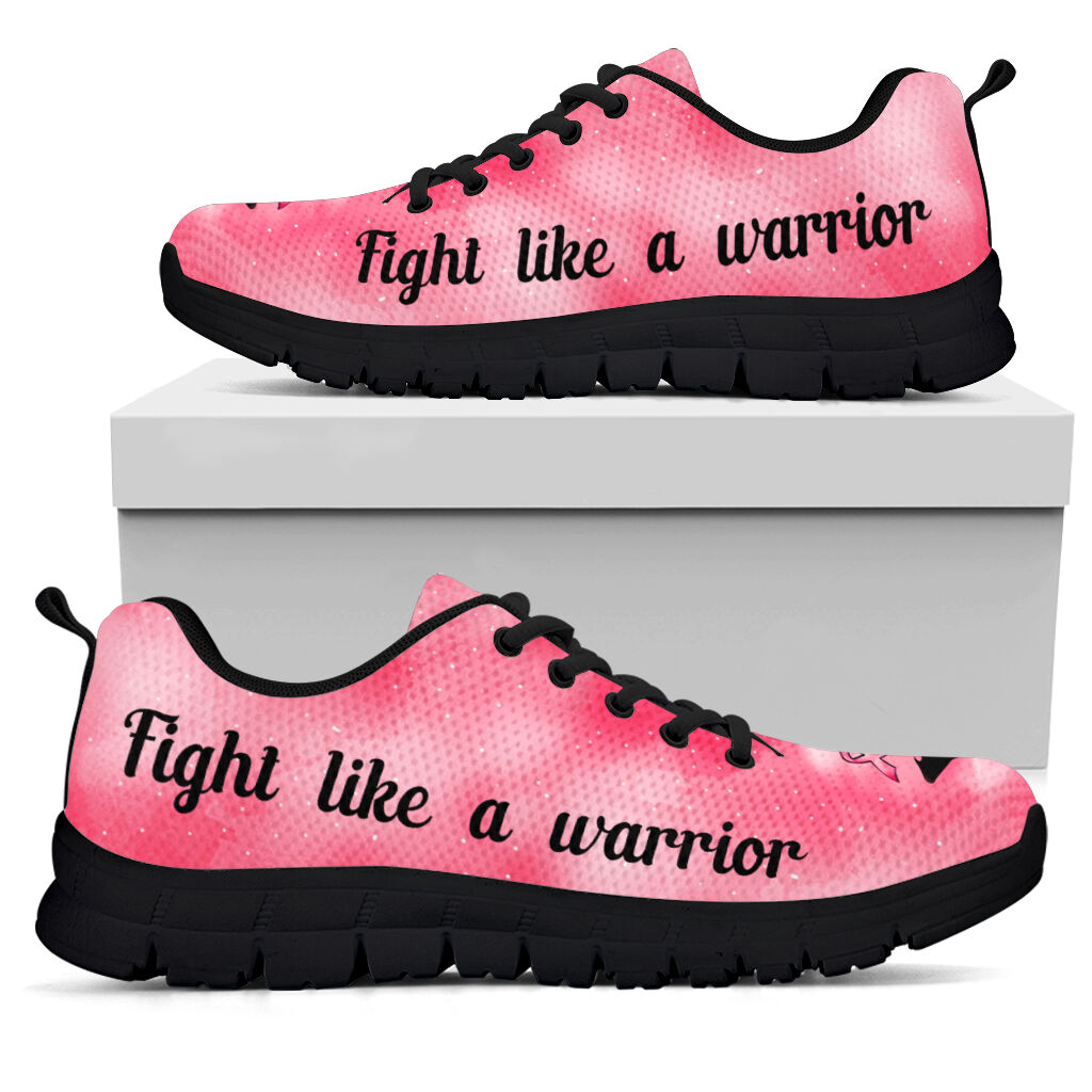 Fight Like A Warrior Breast Cancer Awareness Sneakers 0622