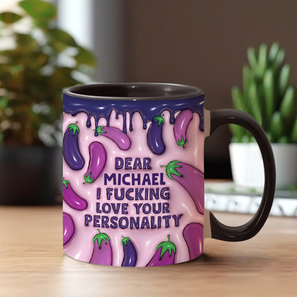 I Love Your Personality - Personalized Couple Accent Mug
