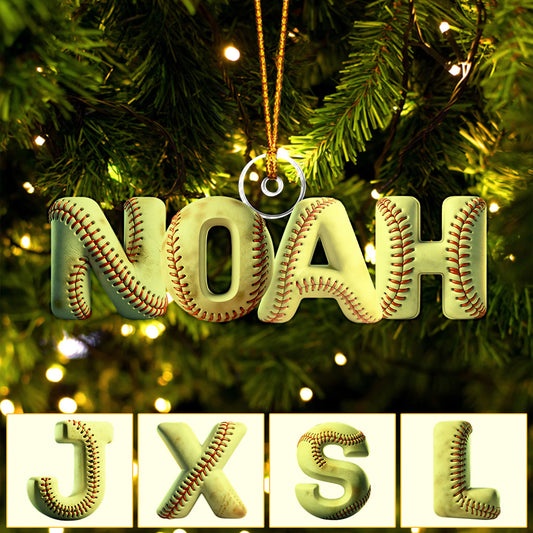 Softball-Namensanhänger – Personalisierter Softball-Anhänger in individueller Form