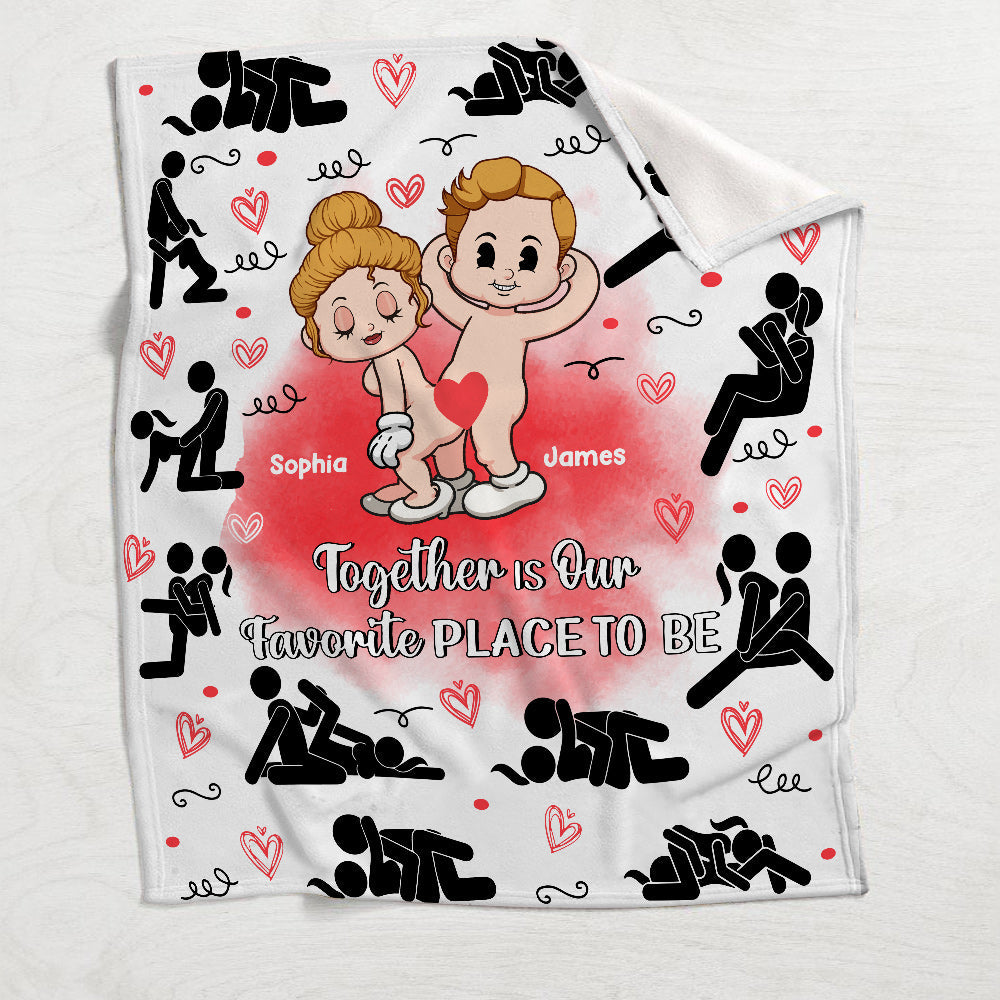 I Love You - Personalized Couple Blanket